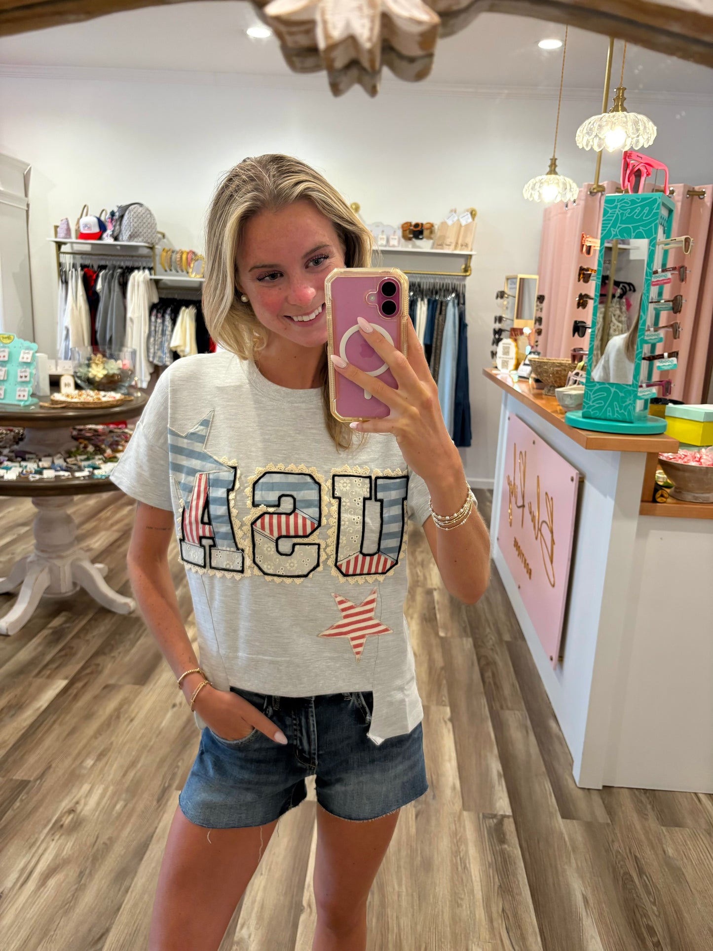 Simply Southern USA Patch Tee