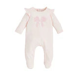 MudPie Boucle Bow Sleeper