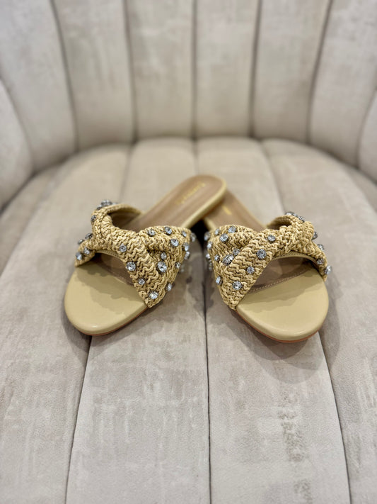 Mayleen Bedazzled Sandals *WILL SHIP WITHOUT BOX*