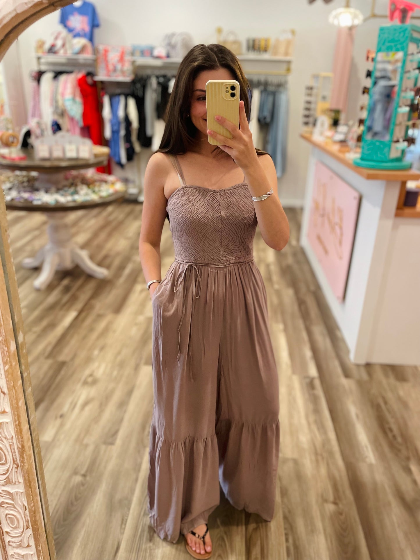 Reina Smocked Jumpsuit