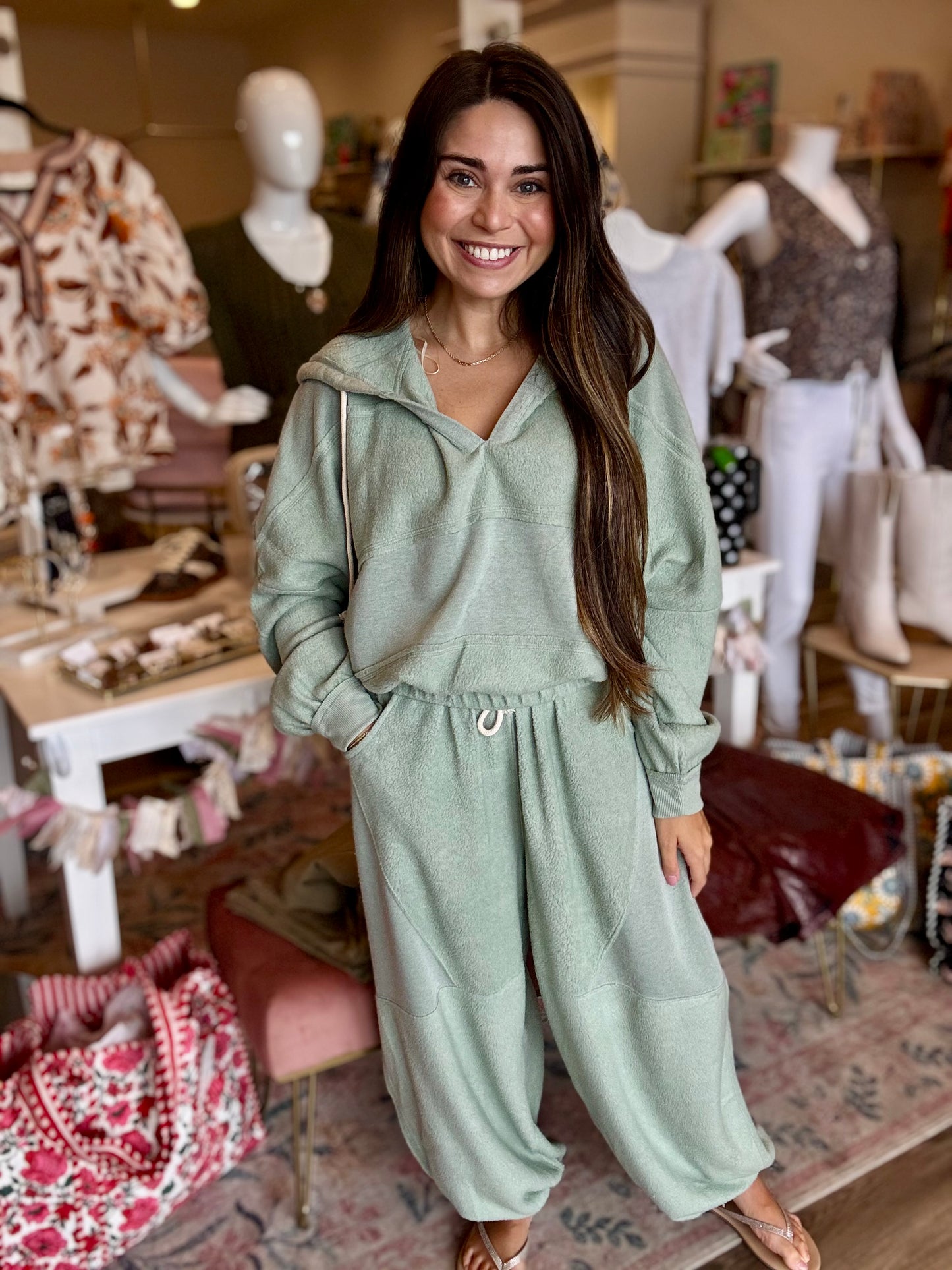 Consta Contrasting High-Waist Sweatpants