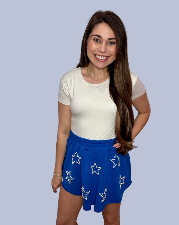 Simply Southern Grace Royal Pearl Star Skort