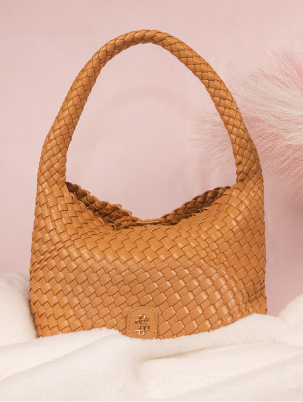Simply Southern Leather Braid Knit Purse