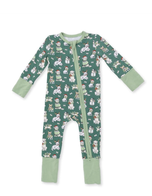Angel Dear Christmas Dogs Convertible Romper
