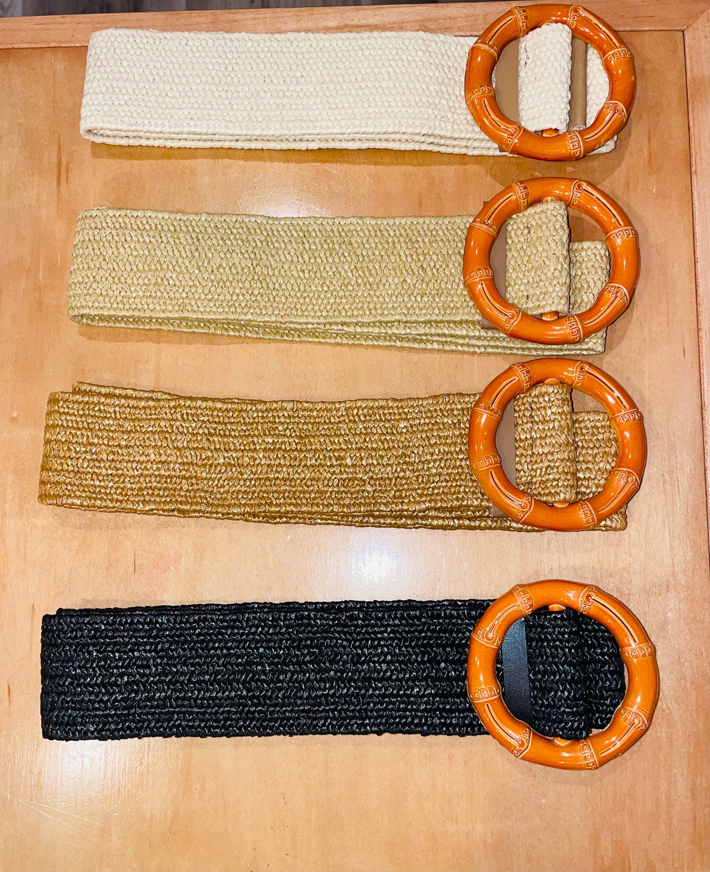 Straw Bamboo Belt