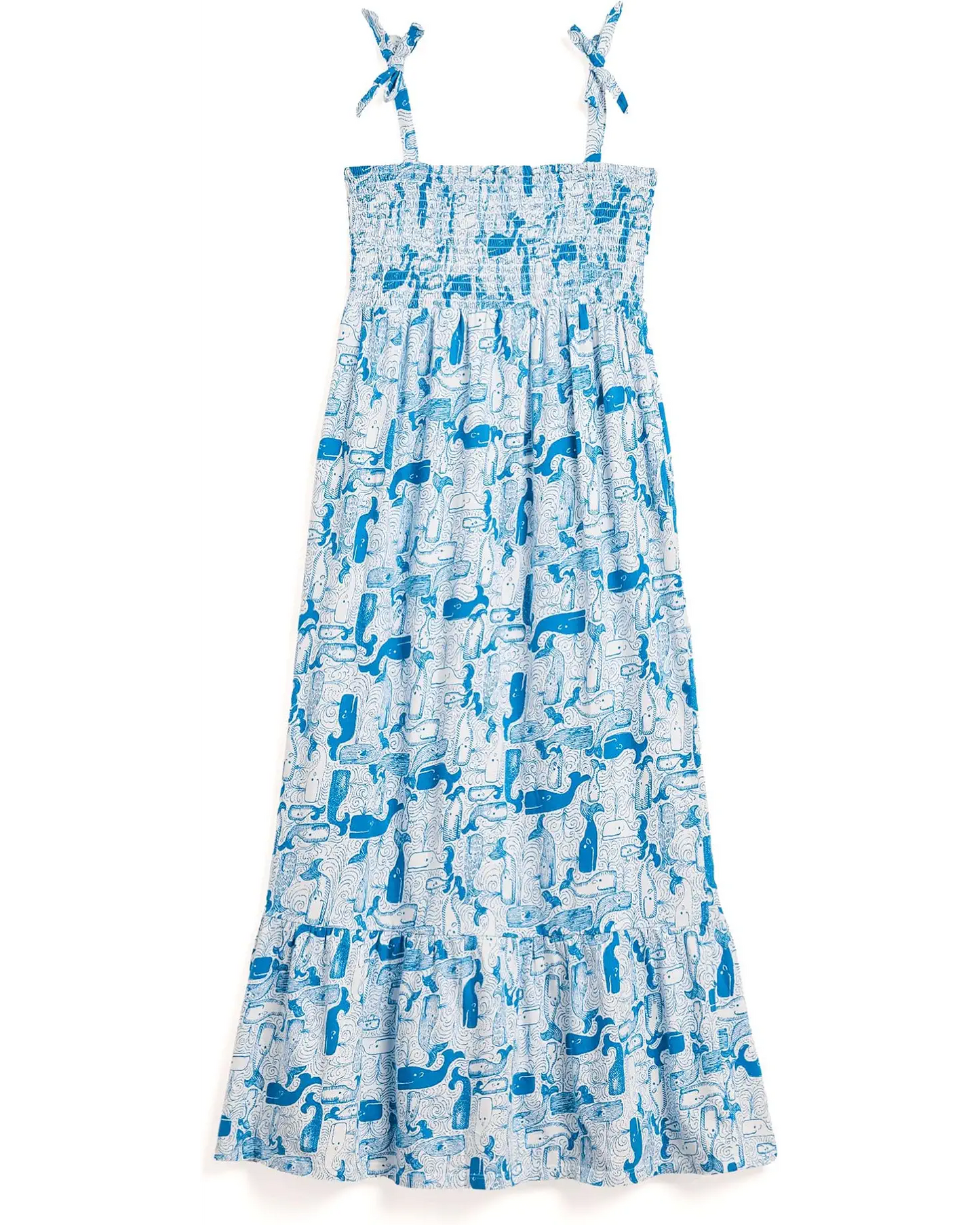 Lilly Pulitzer Mini Kailua Maxi Dress Nassau Blue Thar She Blows