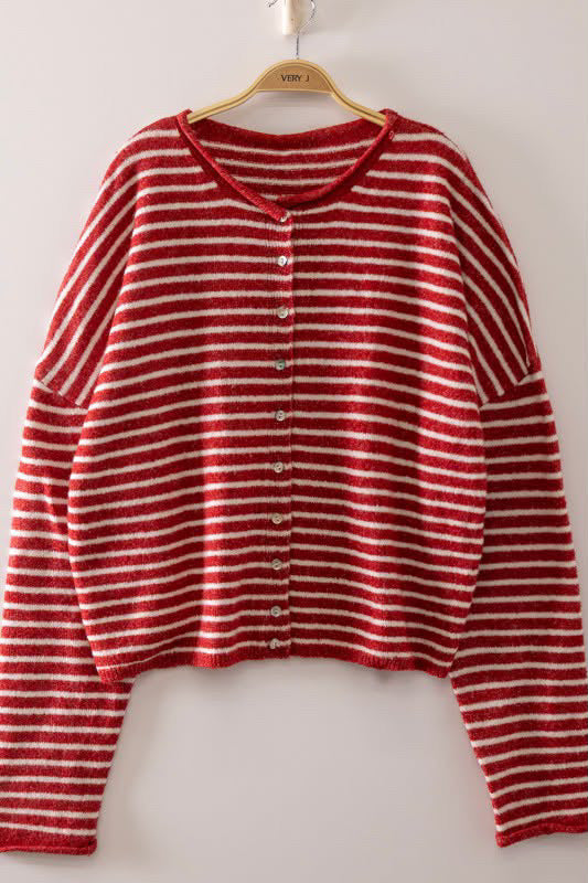 Cindy Lou Red Cardigan