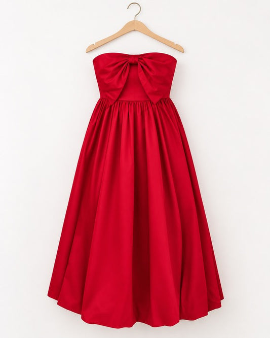 Sophie Strapless Bow Dress
