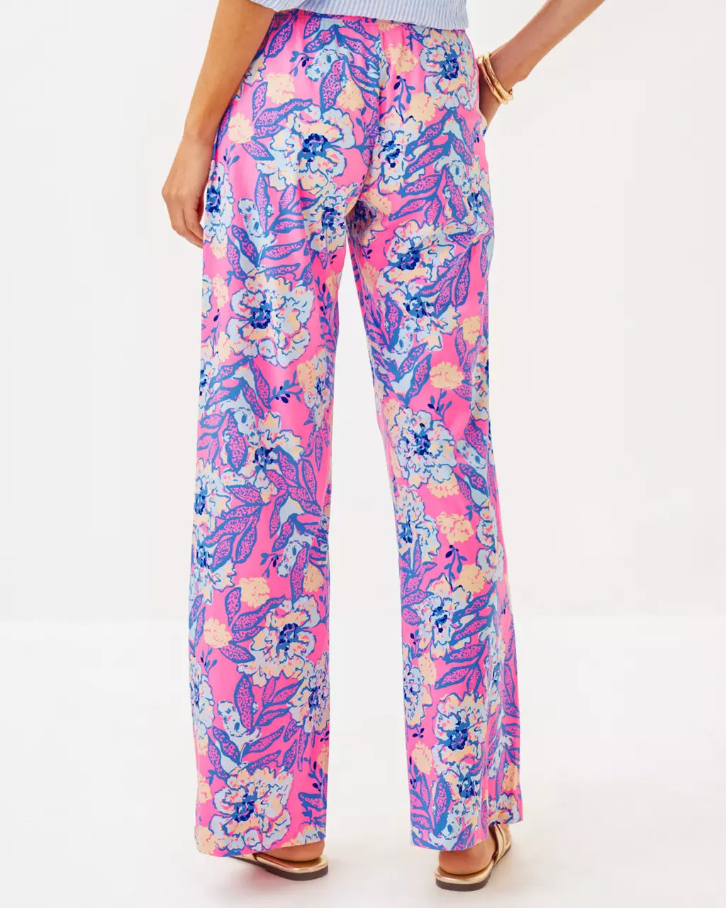 Lilly Pulitzer 32" Bal Harbour Palazzo Pant Multi Totally Koalafied Engineered Bottom