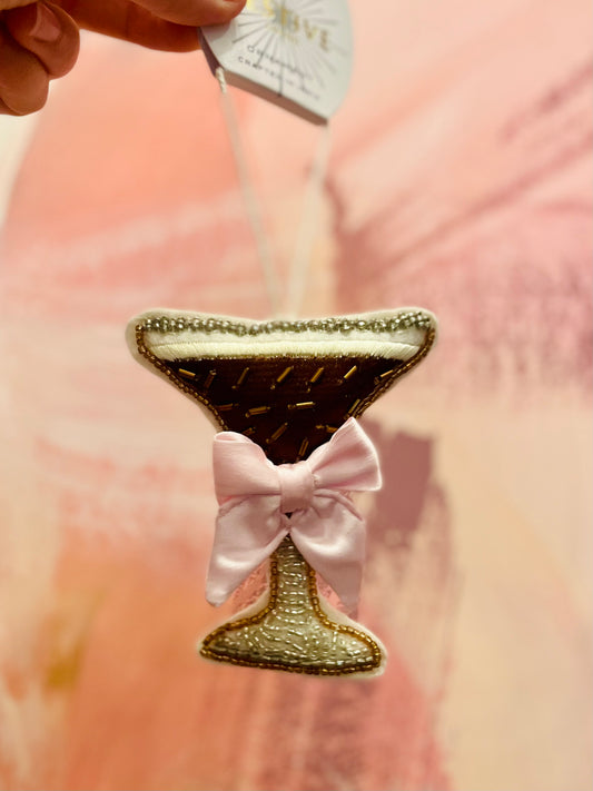 Espresso Martini Beaded Ornament