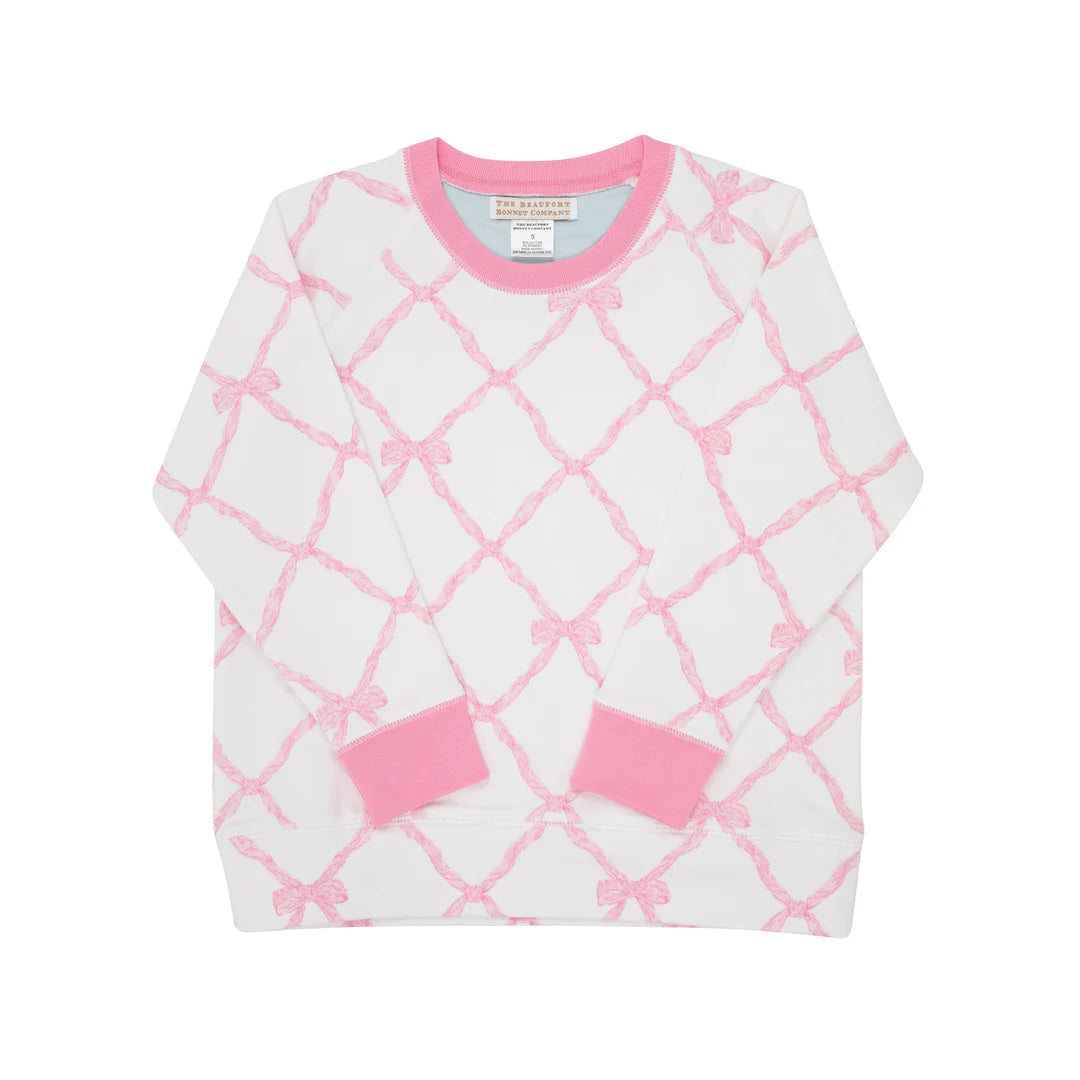 The Beaufort Bonnet Company Cassidy Comfy CrewneckBelle Meade Bow