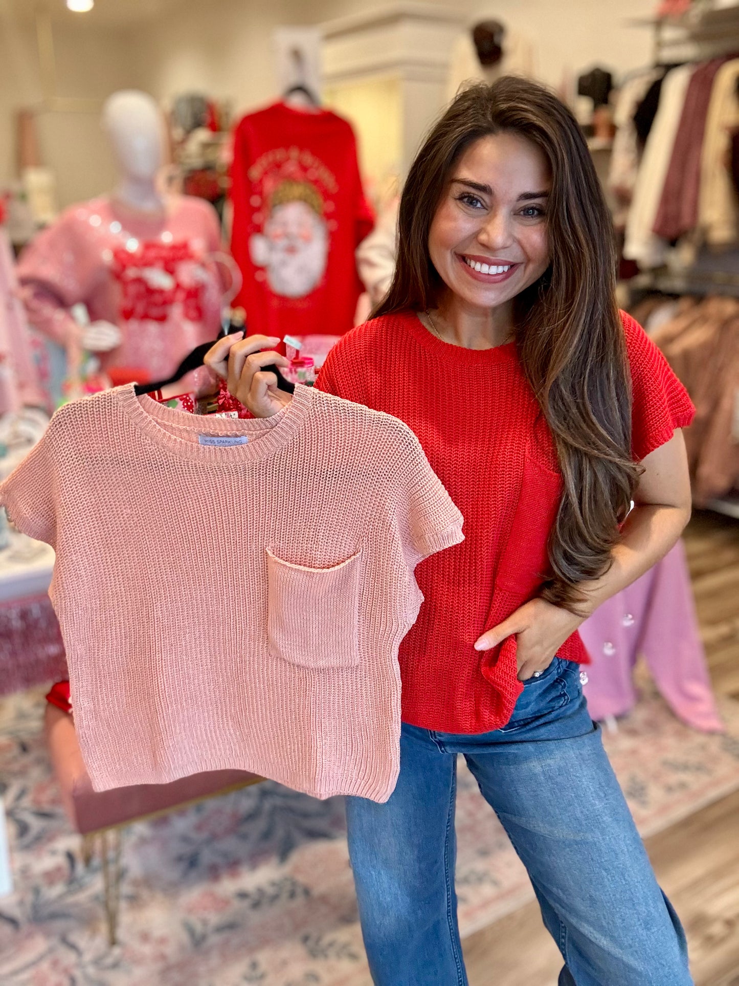 Black Friday Knit Pocket Sweater