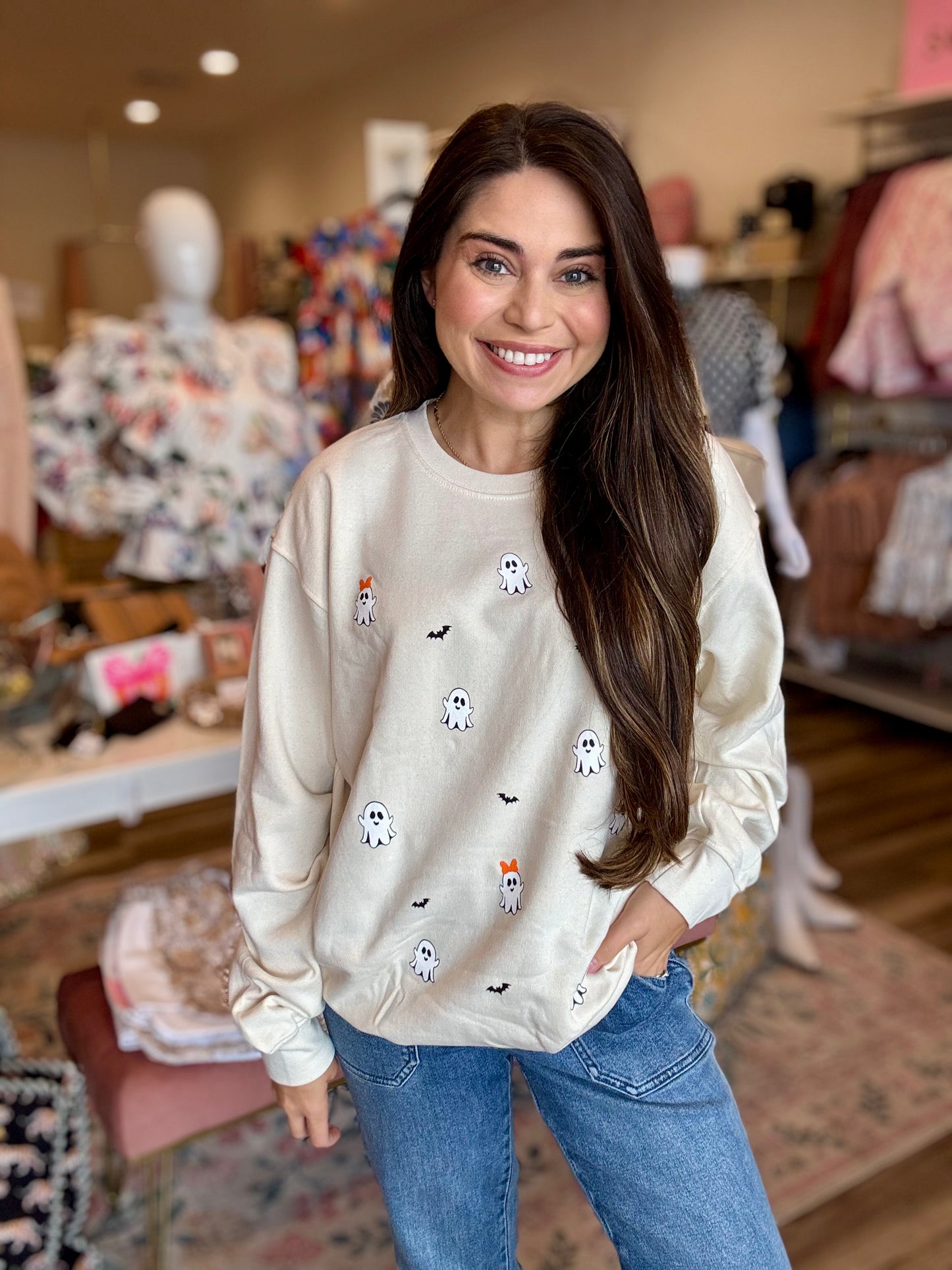 Simply Southern Ghost Sand Crewneck