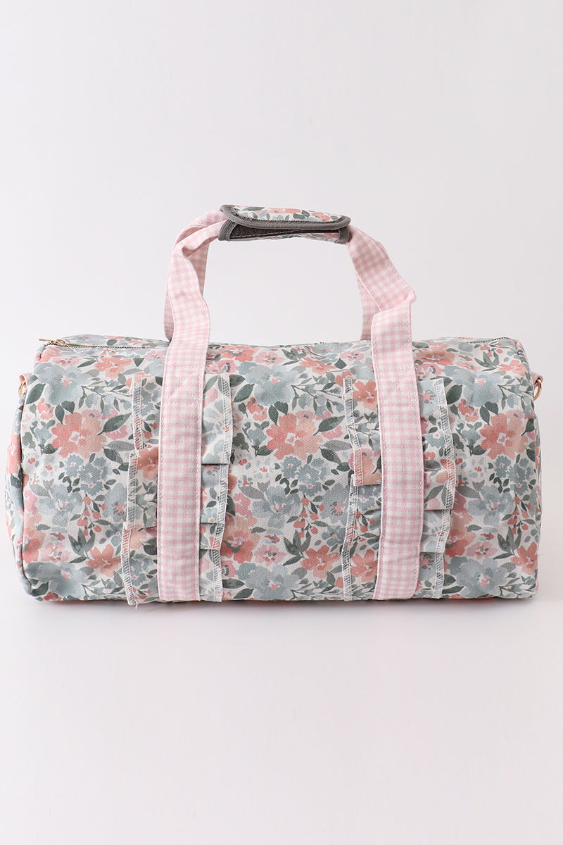 Pink Floral Travel Duffle