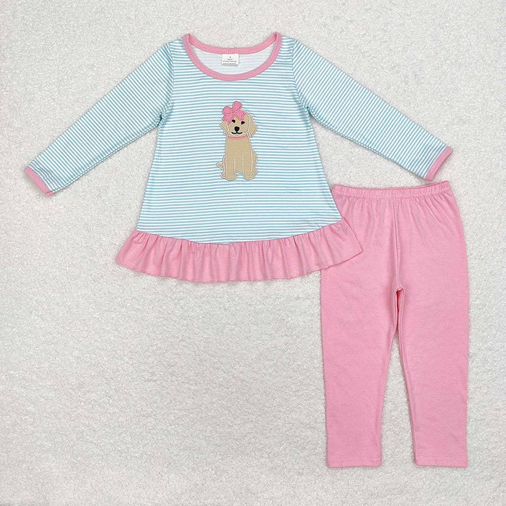 Little Girl Bow Dog Set