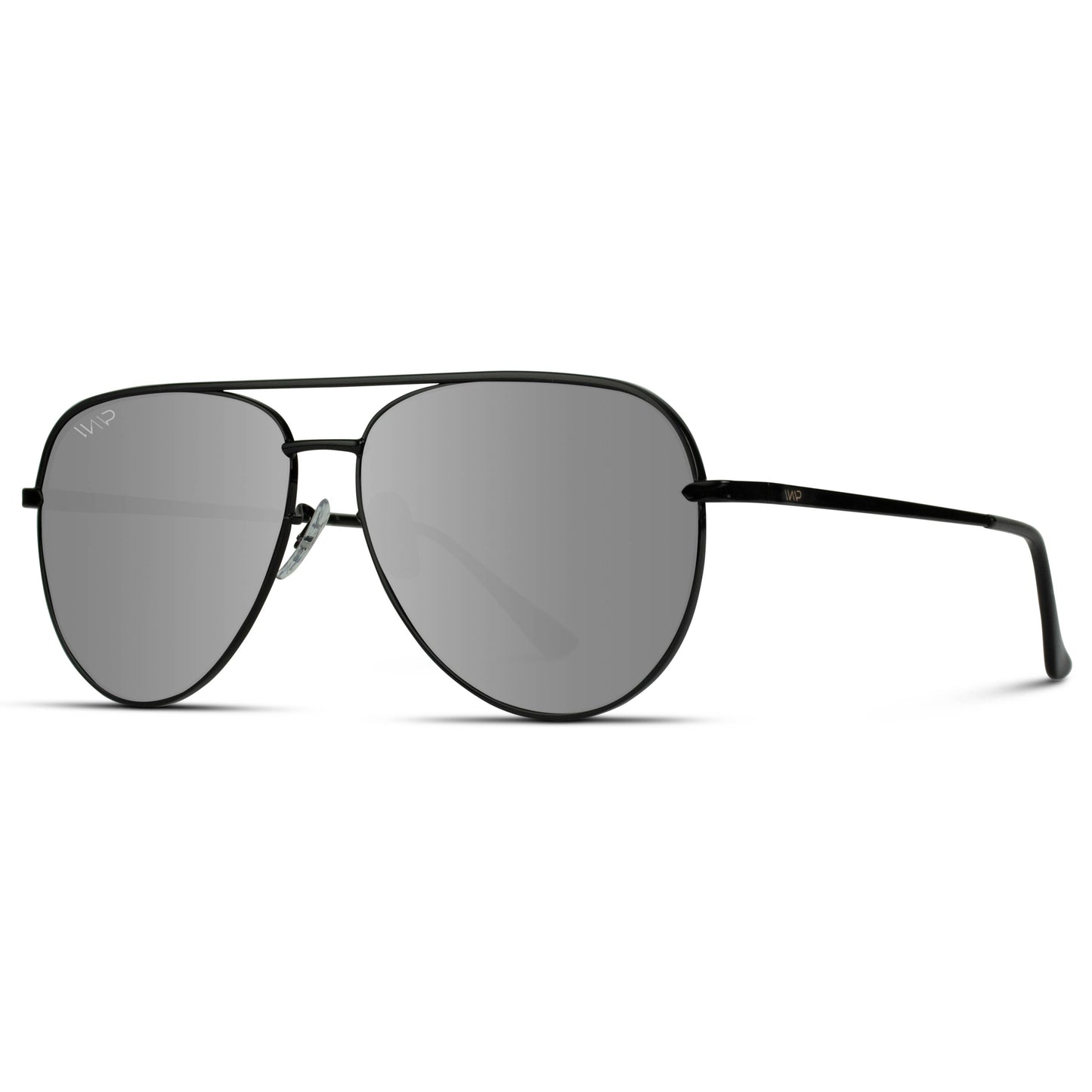 Mila - Oversized Flat Lens Modern Aviator Sunglass