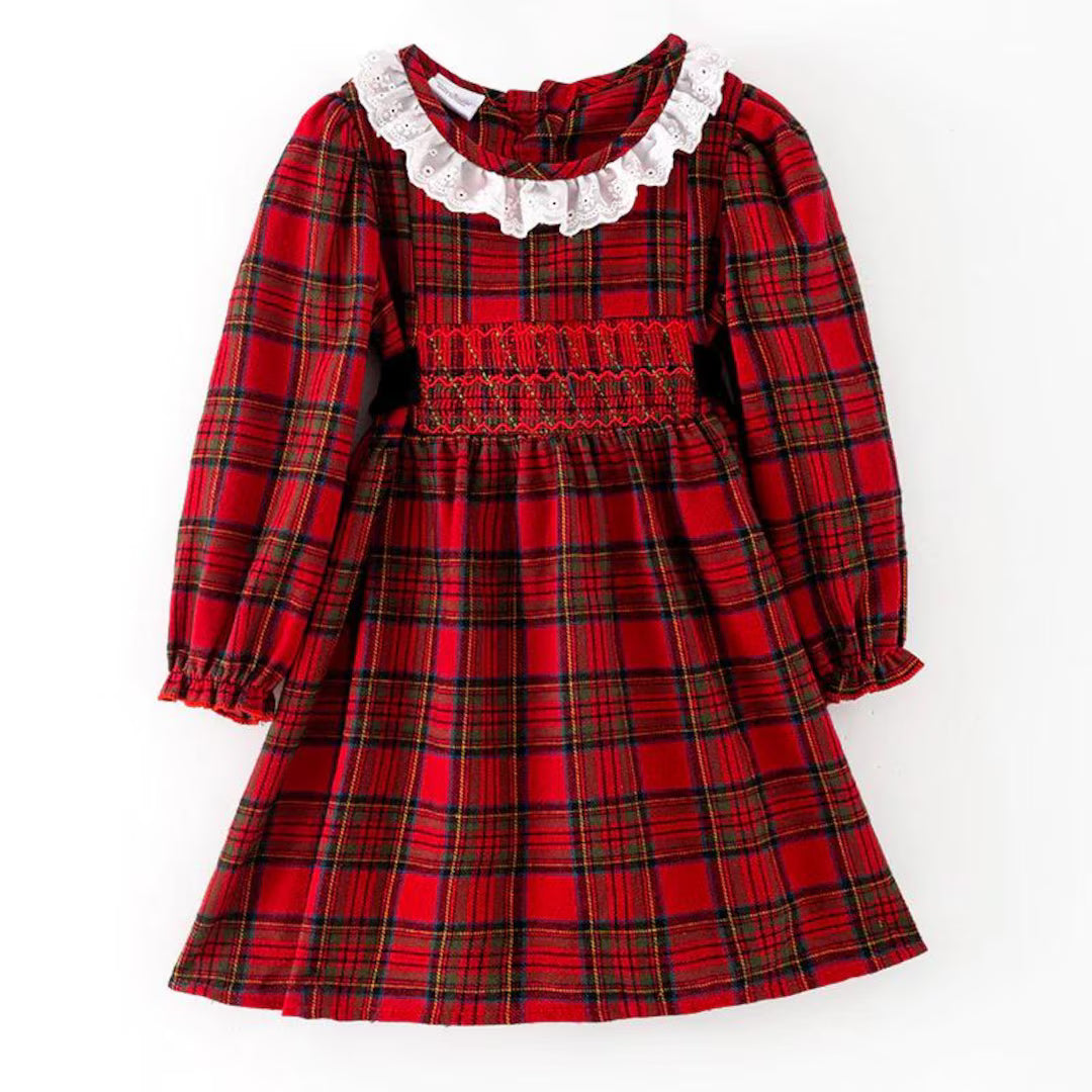 Little Girl Plaid Dress