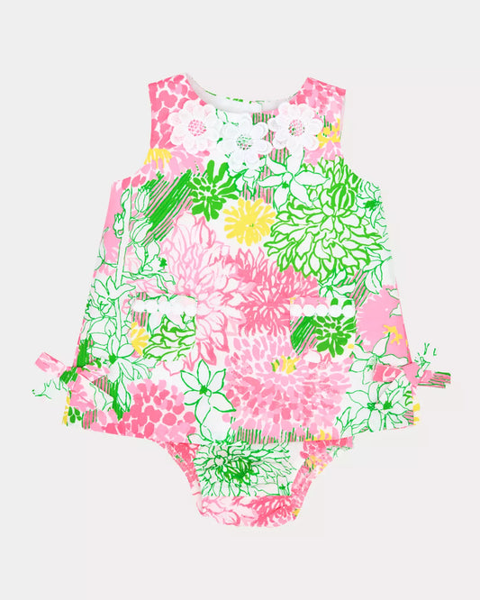 Lilly Pulitzer Baby Lilly Infant Shift Dress,  Resort White Mum Patch