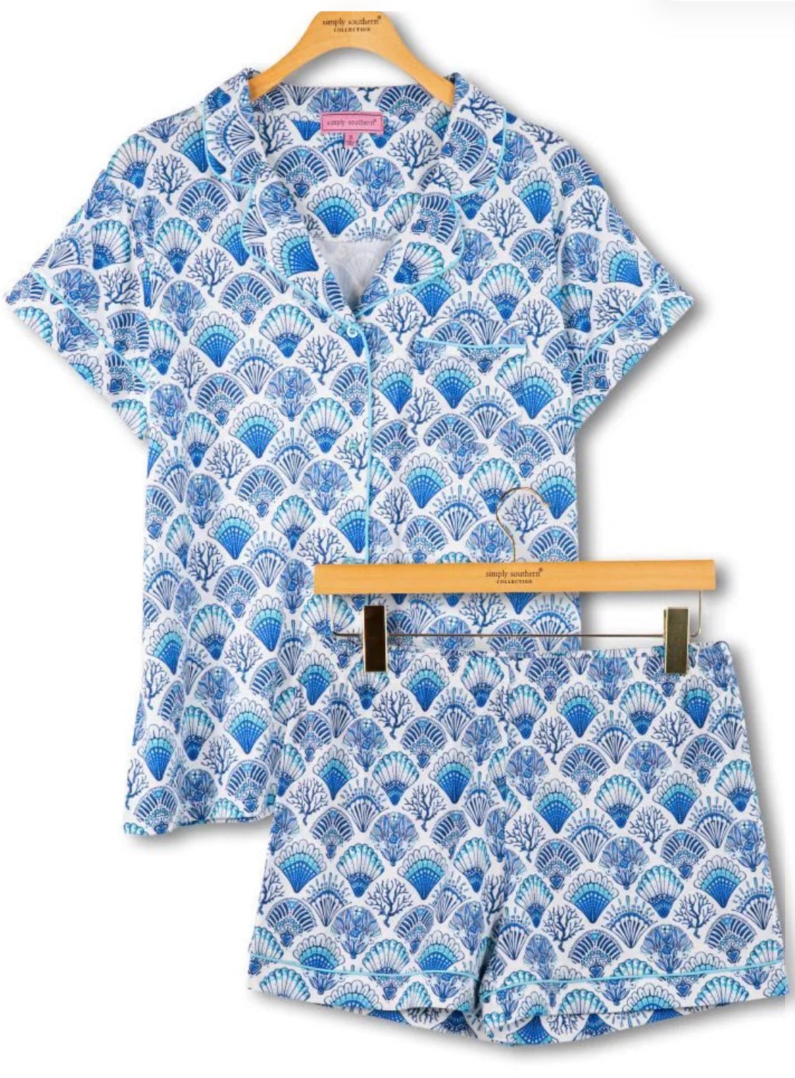 Simply Southern Scallop Shell Pajama Set