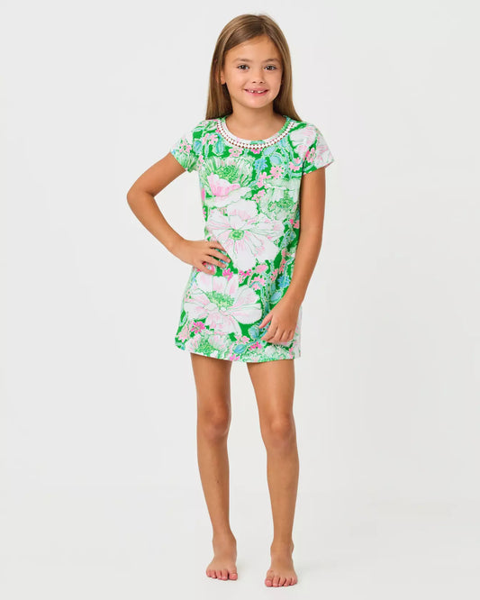 Lilly Pulitzer Girls Mini Cody Dress Putting Green Poppyland