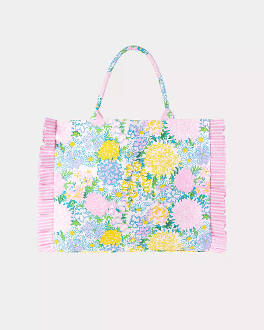 Lilly Pulitzer Ruffle Tote, Lilly Garden Home