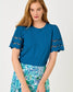 Lilly Pulitzer Sebene Eyelet Knit Top, Nassau Blue