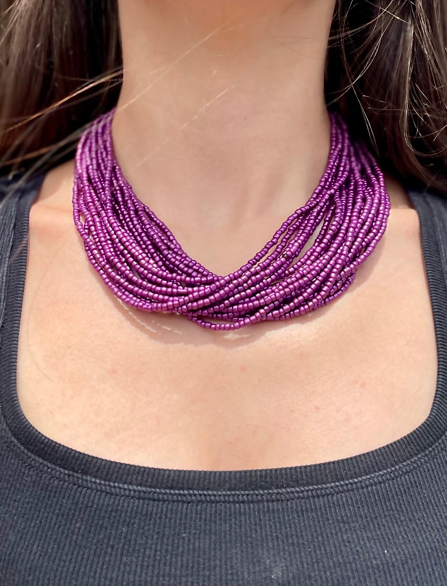 ECU Seed Bead Layered Necklace