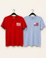 Ksea & Co.+ BRB Surf City Map Tee Red  & Blue