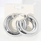 Modern Minimalist Thick Open Hoop Earrings