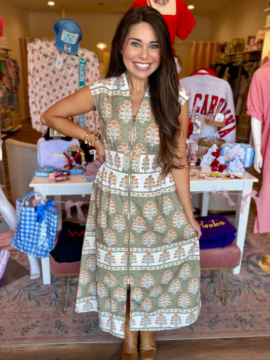 The Ivy Zip Front Dress