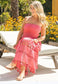 Simply Southern Bloom Coral Schiffli Dress