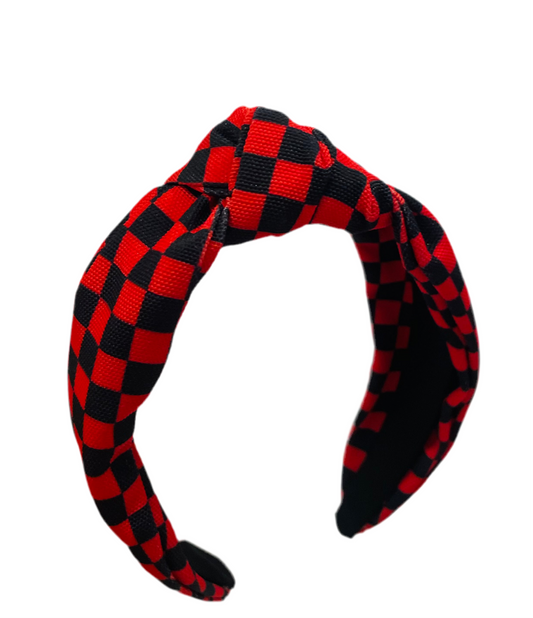 NCSU Checkered Headband