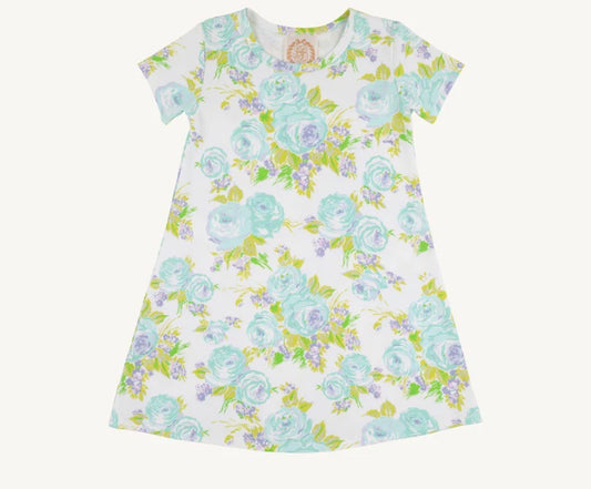 The Beaufort Bonnet Company Polly Play Dress Princess Grace Rose (Blue)