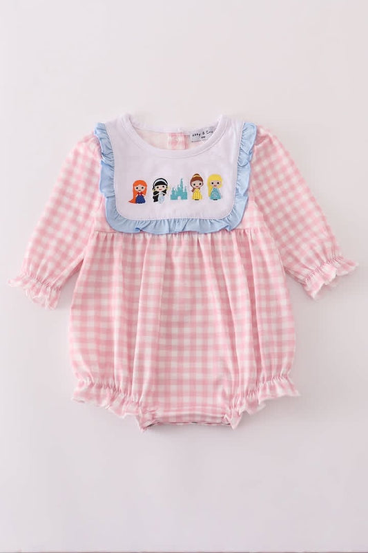 Little Girl Princess Embroidered Castle Bubble