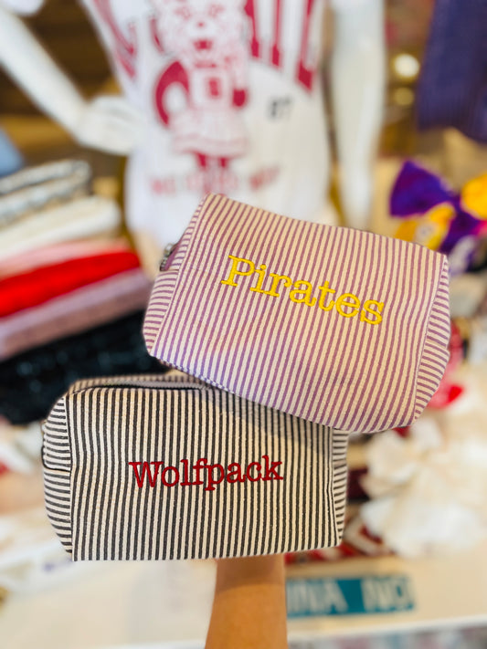 NC Team Pin Stripe Pouches