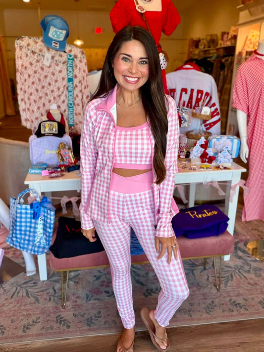 Pink Gingham All Day Bralette