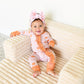 Reagan RUFFLE ZIP Bamboo Pumpkin Baby Outfit