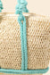 Rope Handle Straw Braided Tote Bag