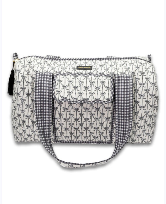 Simply Southern Black Bow Duffle Bag