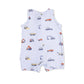 Angel Dear Construction Vehicles - Sleeveless Shortie Romper