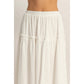 Tiered Eyelet  Skirt
