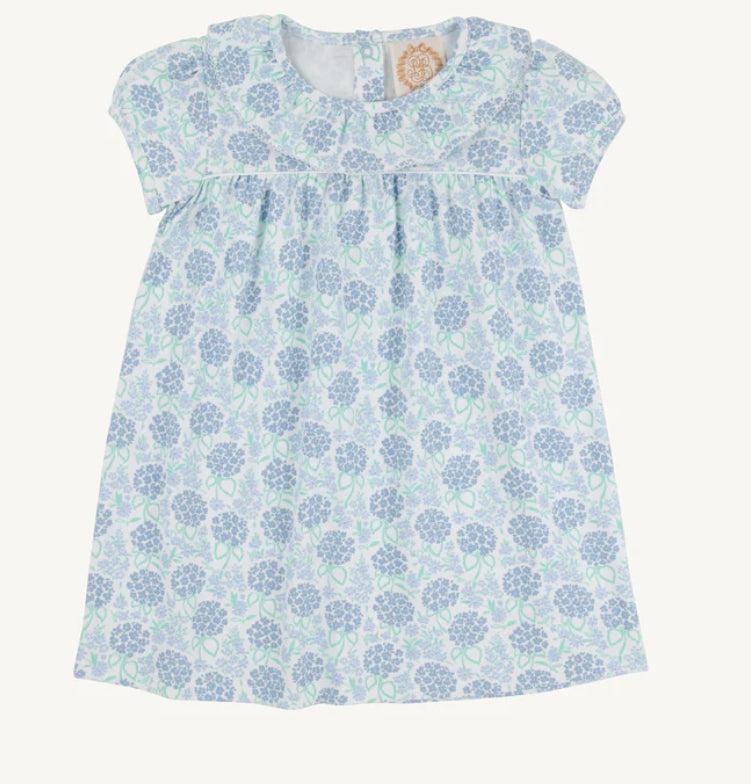 The Beaufort Bonnet Short Sleeve Ramona Ruffle Dress Handful Of Hydrangeas With Avenue White