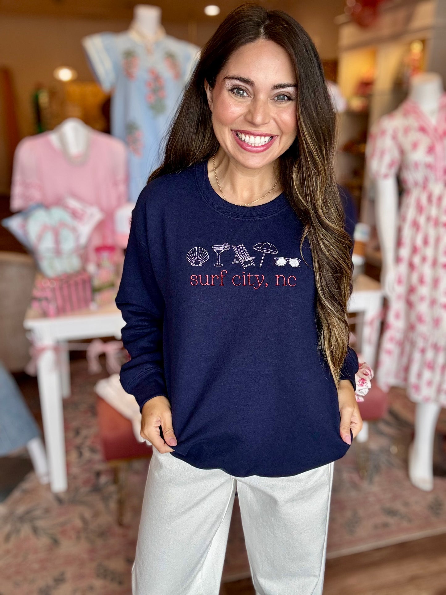 Surf City Summer Girlie Sweatshirt