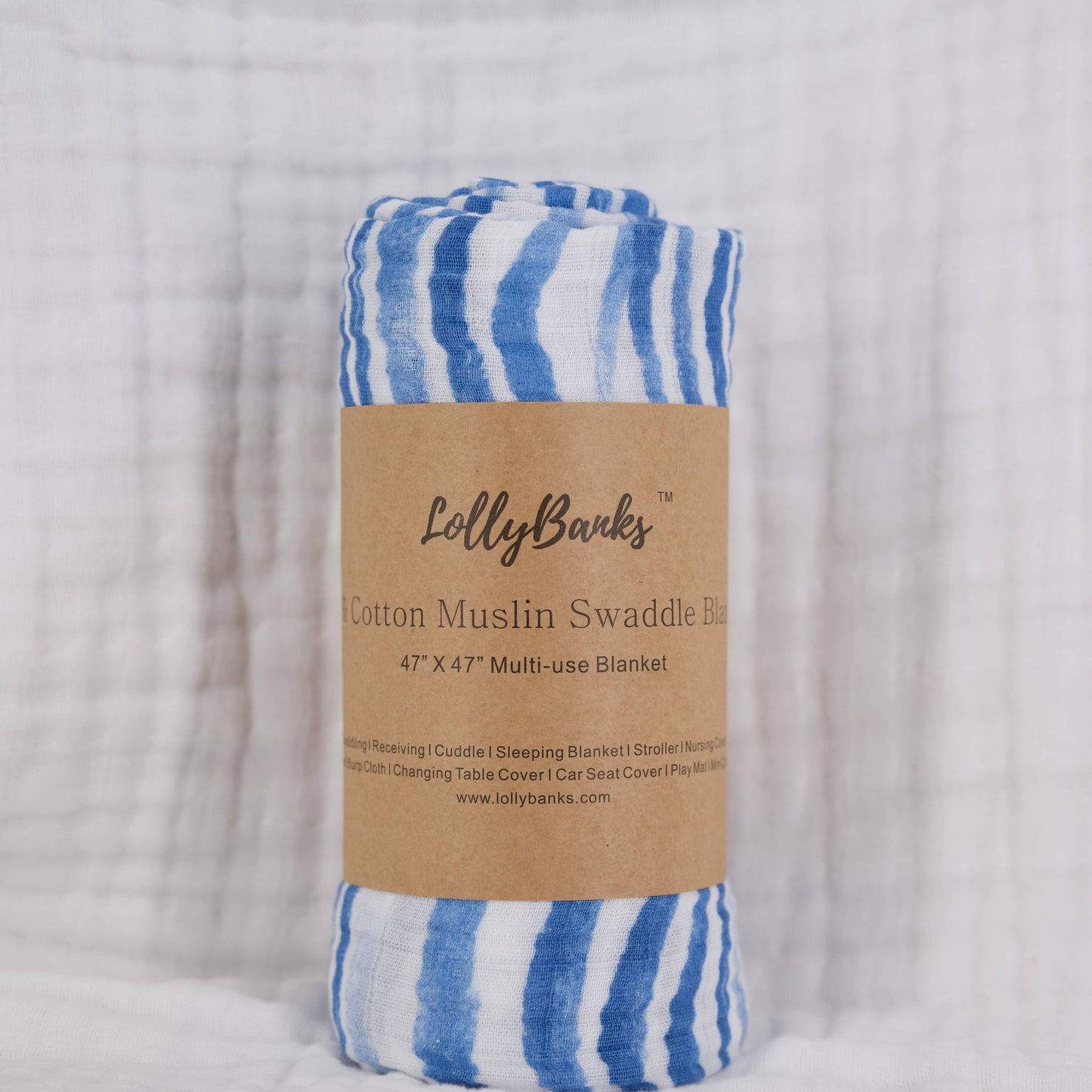 Waving At You Baby Muslin Swaddle Blanket