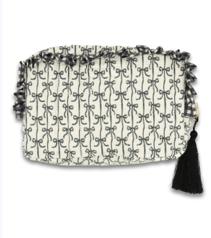 Simply Southern Black Bow Cosmetic Bag