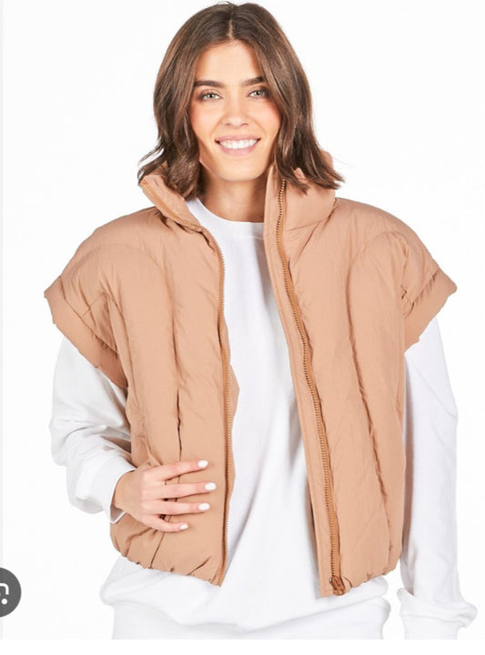Simply Southern Lottie Umber Puffer Vest