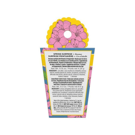 Spring Surprise Beeswax Gift Set, Lip Balm + Cuticle Cream
