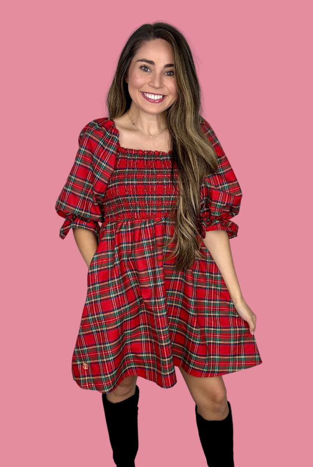 Simply Southern Holiday Plaid Dress