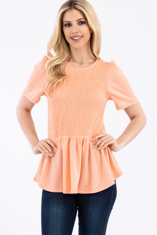 Smocked Babydoll Tunic