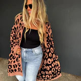 Cheetah Cardigan O/S